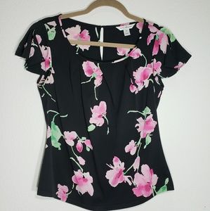 St John Top silk Flowered